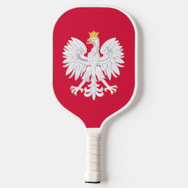 Poolse vlag | Wapenbekleding met Initiaal Pickleball Paddle