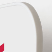 Poolse vlag | Wapenbekleding met Initiaal Pickleball Paddle (Links Detail)