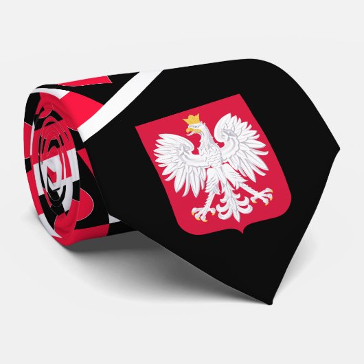 Poolse vlag - Wapenmunt Polen Pride Stropdas (Opgerold)