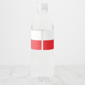 Poolse vlag waterfles etiket (Achterkant)