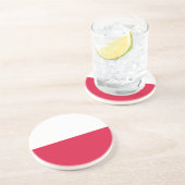 Poolse vlag zandsteen onderzetter (Zijkant)