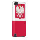 Poolse vlaggeenkat iPod touch 5G hoesje (Back/Rechts)