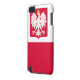 Poolse vlaggeenkat iPod touch 5G hoesje (Achterkant Links)
