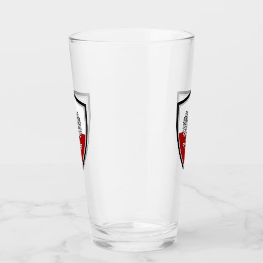 Poolse vlaggen glas (Rechts)