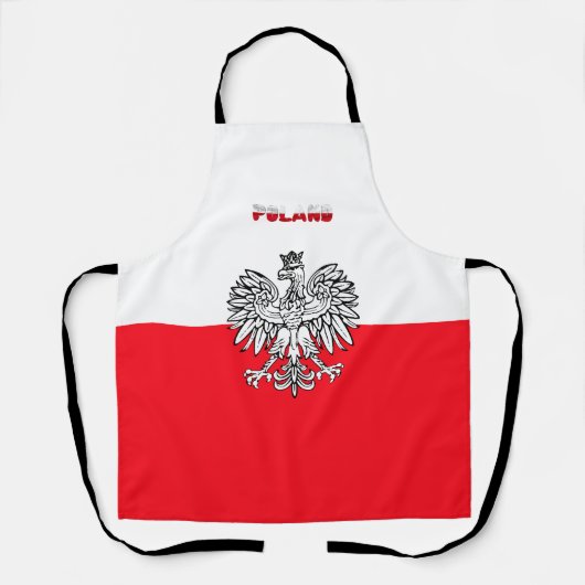 Poolse vlaggen schort (Voorkant)