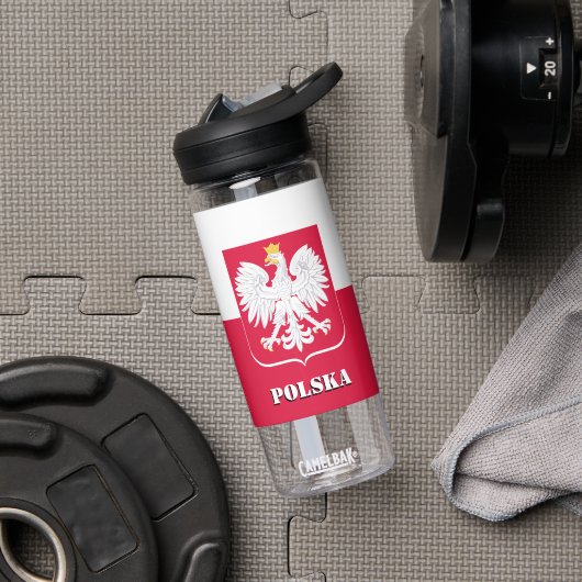 Poolse vlaggenfles, patriottisch Polen Waterfles (Gym)