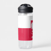 Poolse vlaggenfles, patriottisch Polen Waterfles (Voorkant)