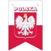 Poolse vlaggetjes, patriottische spandoeken, Polen Vlaggetjes (Tweede vlag)