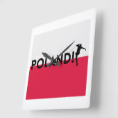 Poolse voetbal  vierkante klok (Hoek)