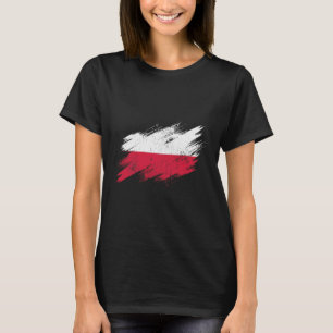 Poolse voetbalfan gescheurde vlag nationale trots t-shirt