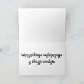 Poolse vogelkaart kaart (Binnen)