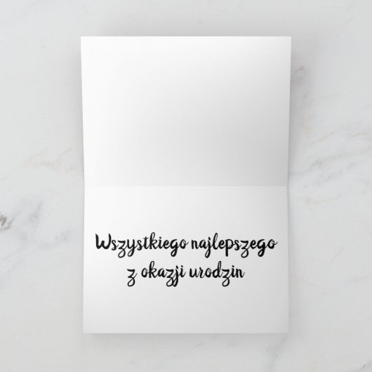 Poolse vogelkaart kaart (Binnen)