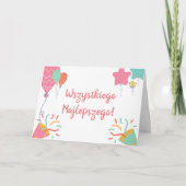 Poolse vogelkaart kaart (Voorkant)