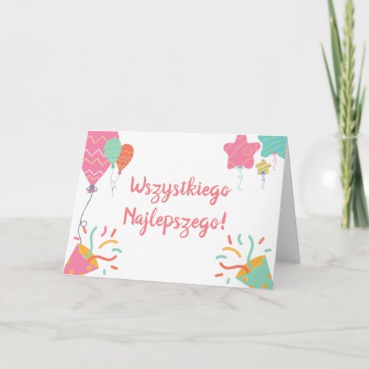 Poolse vogelkaart kaart (Voorkant)