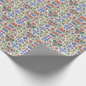 Poolse volks kunst kerst inpakpapier (Hoek)