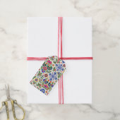 Poolse volks kunst kerstcadeautags cadeaulabel (Met Touw)