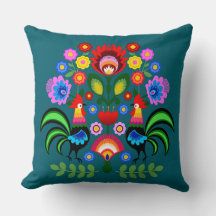 Poolse volkskunst - bloemenborduurpatroon