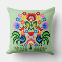 Poolse volkskunst - bloemenborduurpatroon