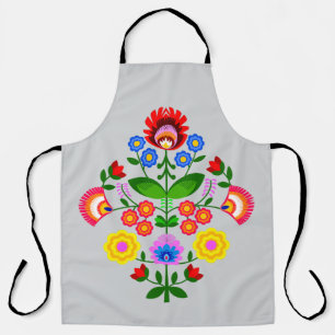 Poolse volkskunst - bloemenborduurpatroon schort
