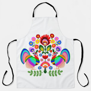 Poolse volkskunst - bloemenborduurpatroon schort