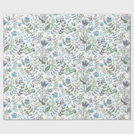 Poolse volkskunst grillig bloempatroon cadeaupapier
