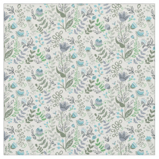 Poolse volkskunst grillig bloempatroon stof