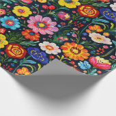 Poolse volkskunst handgeschilderd inpakpapier (Hoek)