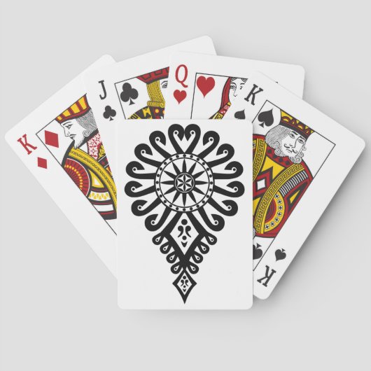 Poolse volkskunst - Parzenica Pokerkaarten (Achterkant)
