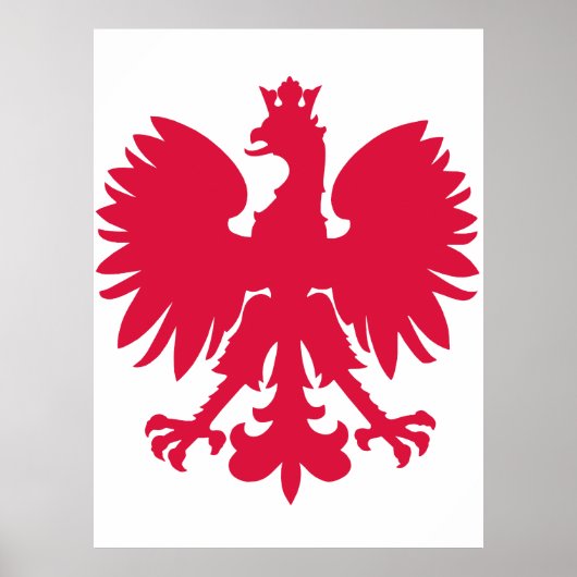 Poolse Wapen Adelaar Poster (Voorkant)