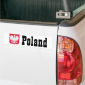 Poolse wapenschild bumpersticker (Op Truck)