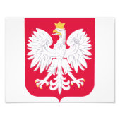 Poolse wapenschild foto afdruk (Voorkant)