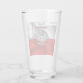 Poolse wapenschild  glas (Achterkant)
