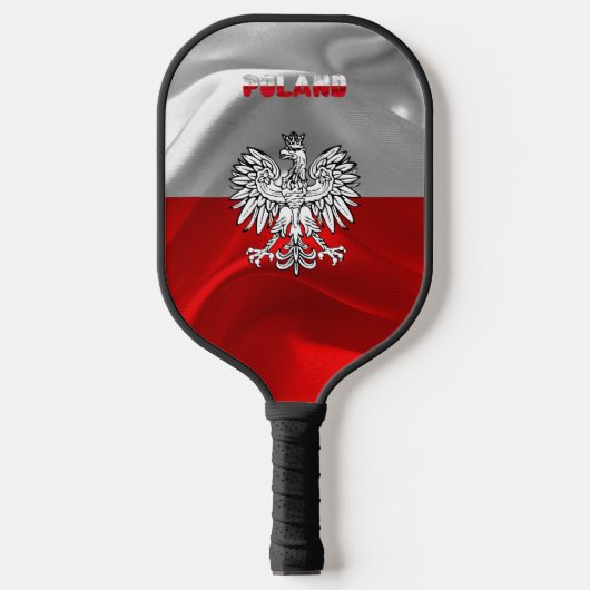 Poolse wapenschild pickleball paddle (Voorkant)