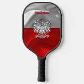 Poolse wapenschild pickleball paddle (Achterkant)