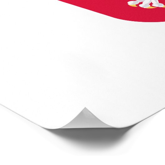 Poolse wapenschild poster (Hoek)