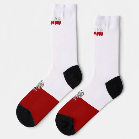 Poolse wapenschild sokken (Links)