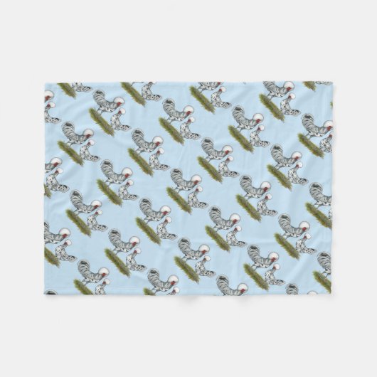 Poolse weekkippen fleece deken (Voorkant (Horizontaal))