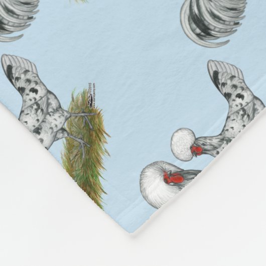 Poolse weekkippen fleece deken (Hoek)