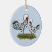 Poolse weekkippen keramisch ornament (Rechts)