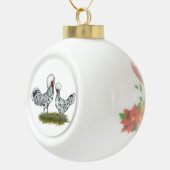 Poolse weekkippen keramische bal ornament (Rechts)