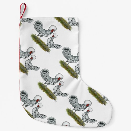 Poolse weekkippen kleine kerstsok (Voorkant)