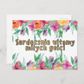 Poolse Welkomstkaart Jong Paar Postkaart (Voorkant / Achterkant)