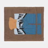 Poolse Winterdeken Sneeuwbal Motief Fleece Deken (Voorkant (Horizontaal))
