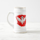 Poolse witte adelaar bierpul (Links)