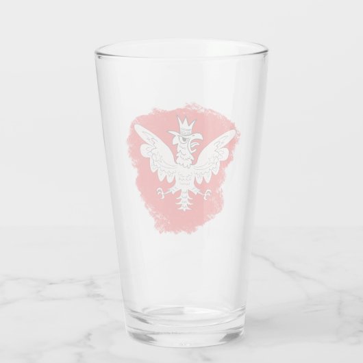 Poolse witte adelaar glas (Achterkant)
