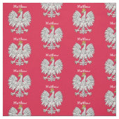 Poolse witte arendalen gepersonaliseerd stof (Swatch)