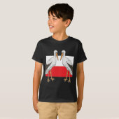 Poolse witte storm t-shirt (Voorkant volledig)