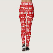 Poolse Wodland Sheepdogs met kerstbal Honden Leggings (Achterkant)