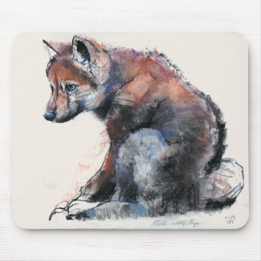 Poolse Wolf Pup 2001 Muismat (Voorkant)
