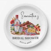 Poolse worst appelcake wodka bruiloft papieren bordje (Voorkant)